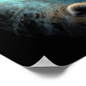 Poster Dessin dur Pastel Elephant (Coin)