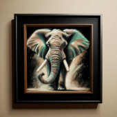 Poster Dessin dur Pastel Elephant
