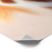 Poster Dessin dur Pastel Giraffe (Coin)