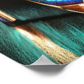 Poster Dessin dur Pastel Iridescente talons hauts Femme (Coin)