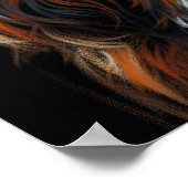 Poster Dessin dur Pastel King Charles Cavalier Spaniel (Coin)