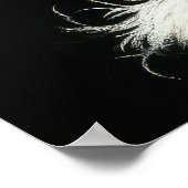 Poster Dessin dur Pastel King Charles Cavalier Spaniel (Coin)