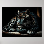 Poster Dessin dur Pastel Leopard IV (Devant)
