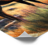 Poster Dessin dur Pastel Peinture d'un Elk (Coin)