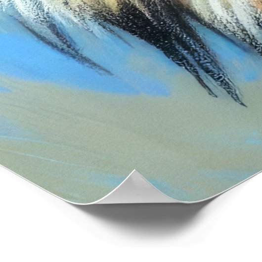 Poster Dessin dur Pastel Wolf (Coin)