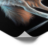 Poster Dessin dur Pastel Wolf (Coin)