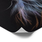 Poster Dessin dur Pastel Yorkshire Terrier Yorkie (Coin)