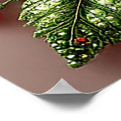 Poster Dessin floral orné de gemmes complexes (Coin)