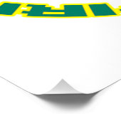 Poster dessin floral rétro (Coin)