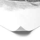 Poster Dessin Golden Retriever Pet Portrait (Coin)