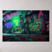 Poster Dessin graffiti - Agir avec des couleurs (Devant)