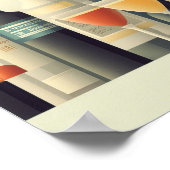 Poster Dessin graphique pour boissons (Coin)