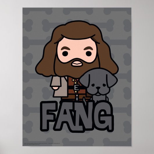 Poster Dessin Hagrid et Fang Character Art (Devant)