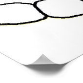 Poster dessin humoristique bulldog rouge et blanc (Coin)