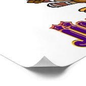 Poster dessin humoristique de dinde jive avec texte (Coin)