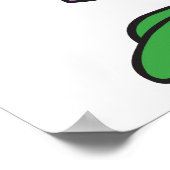 Poster dessin humoristique de la reine de la grenouille (Coin)