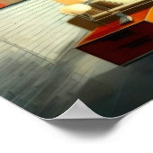 Poster Dessin Intérieur Architectural Moderne Du Milieu D (Coin)