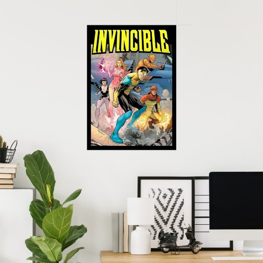 Poster dessin invincible (Bureau à domicile)