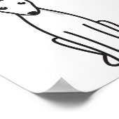 Poster Dessin italien Greyhound Dog (Coin)