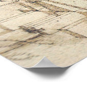 Poster Dessin mécanique à volant Léonard de Vinci (Coin)