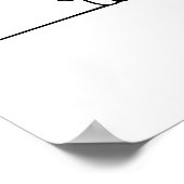 Poster Dessin minimaliste moderne d'un chien en ligne (Coin)