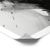 Poster Dessin noir et blanc du visage d'une femme (Coin)