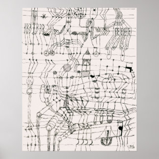 Poster Dessin noué de la manière d'un filet (1920)