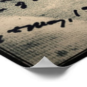 Poster Dessin original de Cthulhu par HP Lovecraft (Coin)