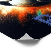 Poster Dessin Pastel Ball Burst Personnaliser (Coin)