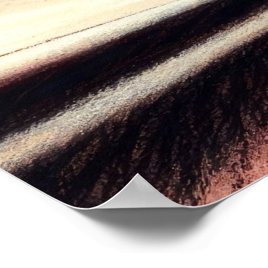 Poster Dessin Pastel Ballerina sur Pointe (Coin)