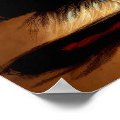 Poster Dessin pastel cristal Decanter verre de Liquor (Coin)