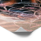 Poster Dessin pastel de bébé hyène (Coin)