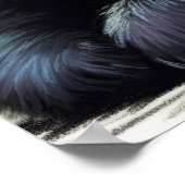 Poster Dessin pastel de Panda Bear Bamboo (Coin)