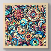 Poster Dessin Pastel Design complexe bohème