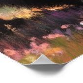 Poster Dessin pastel du grizzli dans la nature (Coin)