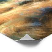 Poster Dessin Pastel dur du Cabine de bille dans les bois (Coin)