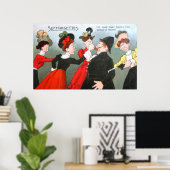 Poster Dessin politique sur les suffragettes (Bureau à domicile)