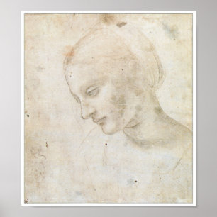 Poster Dessin préliminaire pour le "Litta Madonna "