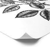 Poster dessin rose 2 (Coin)