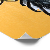 Poster Dessin Sunny Schnauzer Sunflower Off-Leash Art™ (Coin)