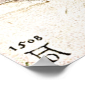 Poster Dessin vieux de 500 ans (Coin)