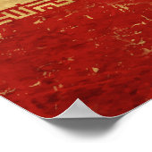 Poster Dessin vintage du drapeau iranien (Coin)