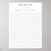 Poster Dessinez votre visage Autre Mariage 100 livre d'hô (Devant)