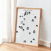 Poster Dessinez votre visage Autre Mariage 100 livre d'hô