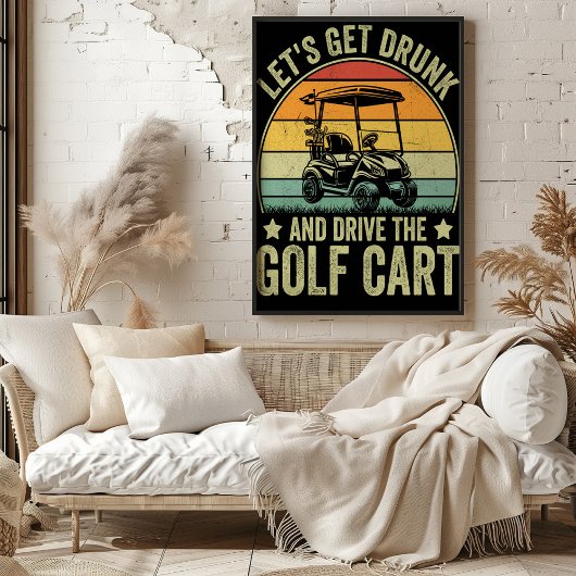 Poster Dessinons-nous et conduisons le Golf Cart
