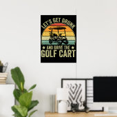 Poster Dessinons-nous et conduisons le Golf Cart (Bureau à domicile)