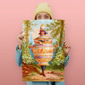 Poster Dessins de fond Hello Sugar Art Imprimer