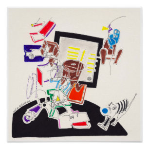 Poster Dessins de nuit et de sieste 10 par Pascale Baud P