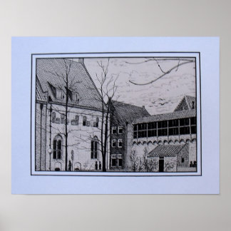 Poster Dessins Refter Zwolle, à proximité de la Librije