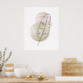 Poster Dessins simples minimes Boho Chic Aesthétique Boho (Cuisine)